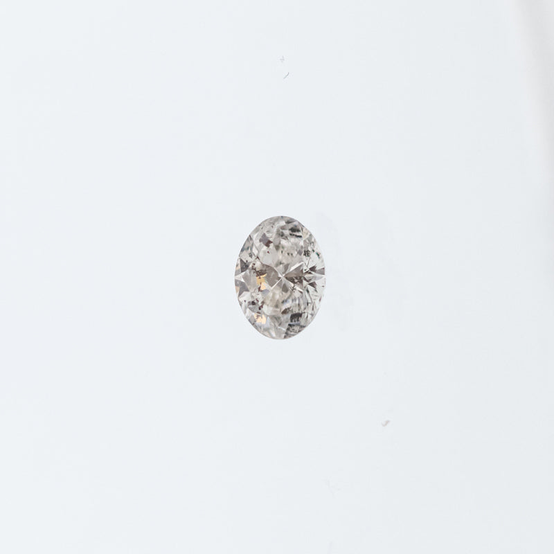 The Saturn | Platinum | White | Size 6.5 | Stone CLR29 | Sand Dune Ring Box | Custom Engraving: pear +$75