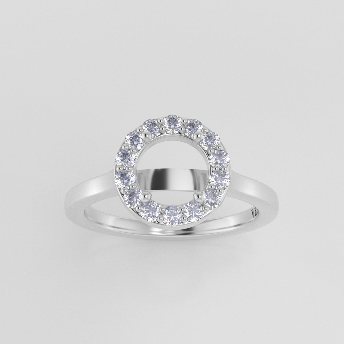 The Ophelia | Platinum | White | Size 6.5 | Stone MQ3 | Cinque Ring Box | Custom Engraving: Sweetie +$75