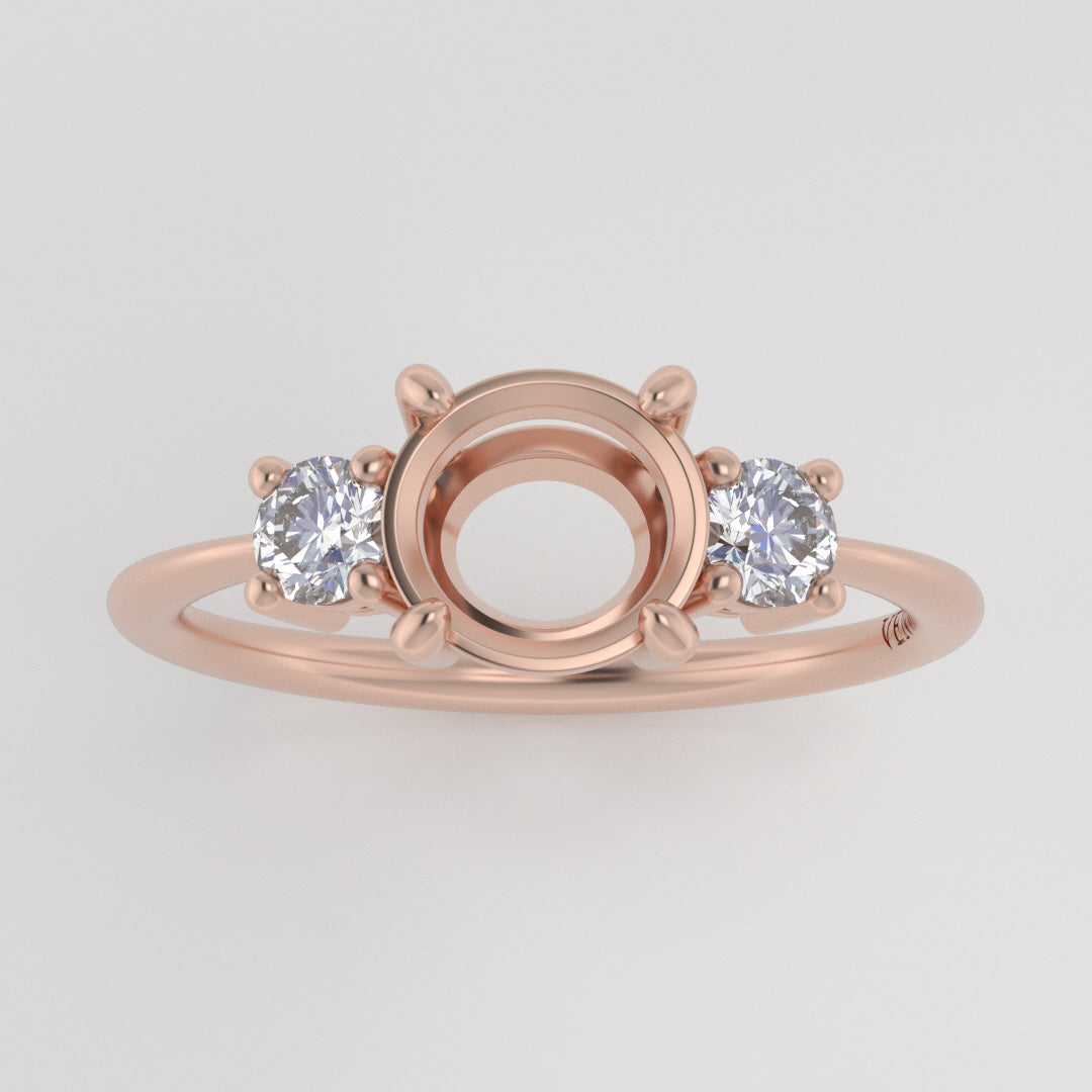 The Orion | 18k | Rose | Size 8.5 | Stone HX95 | Fremont Ring Box | Custom Engraving:  +$0