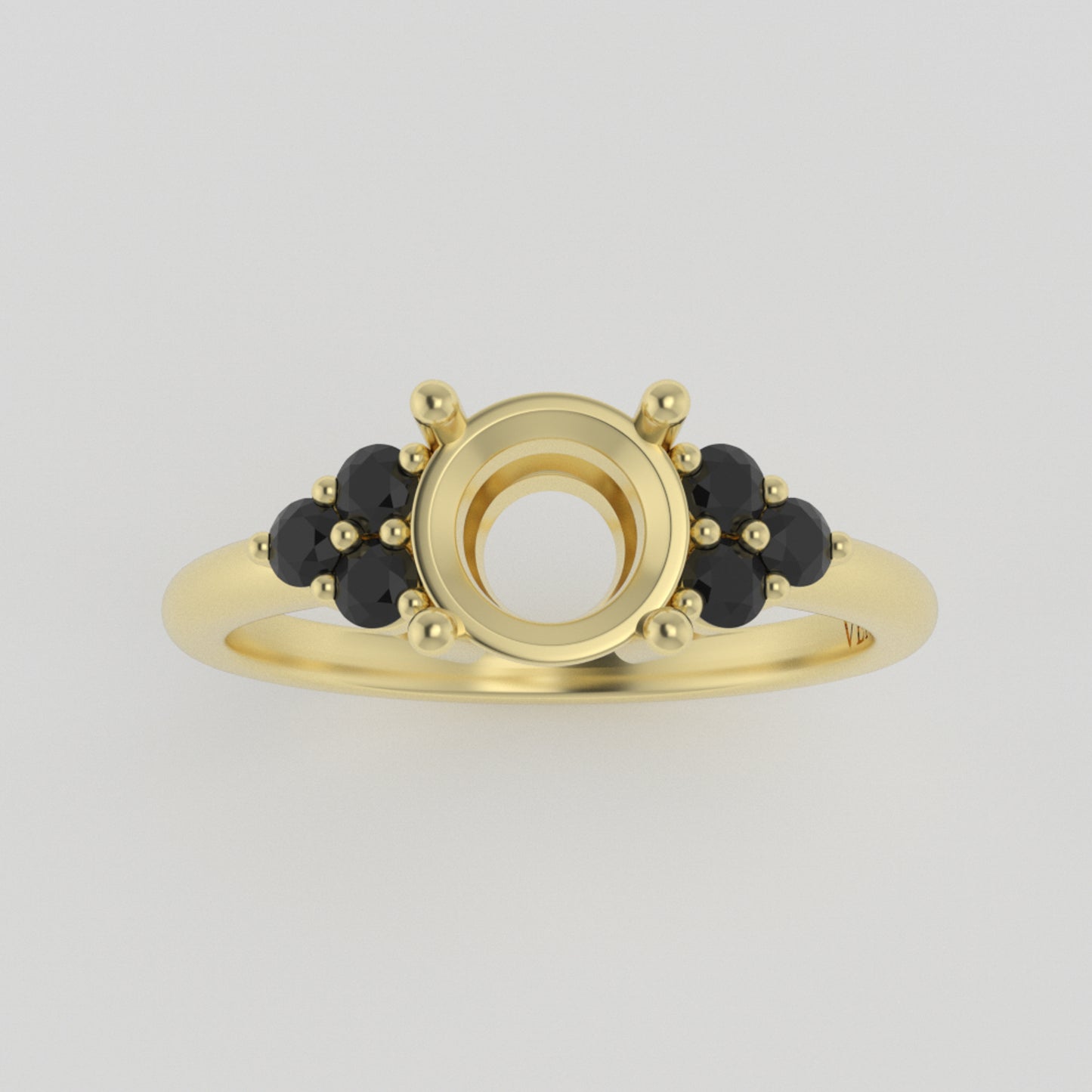 The Eclipse | 18k | Yellow | Size 8 | Stone OV29 | Cinque Ring Box | Custom Engraving:  +$0