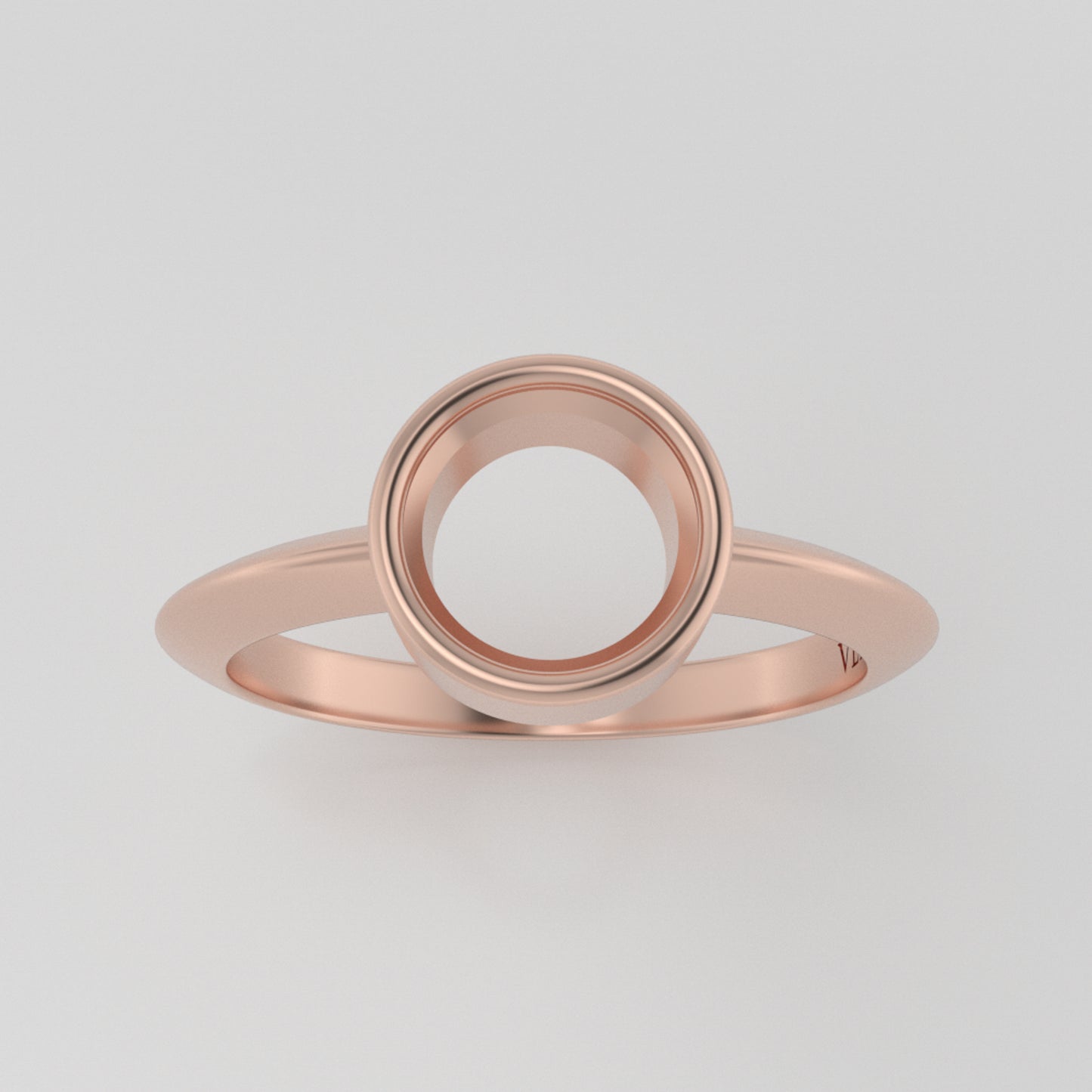 The Leda | 14k | Rose | Size 6 | Stone SA69 | Rainforest Ring Box | Custom Engraving:  +$0