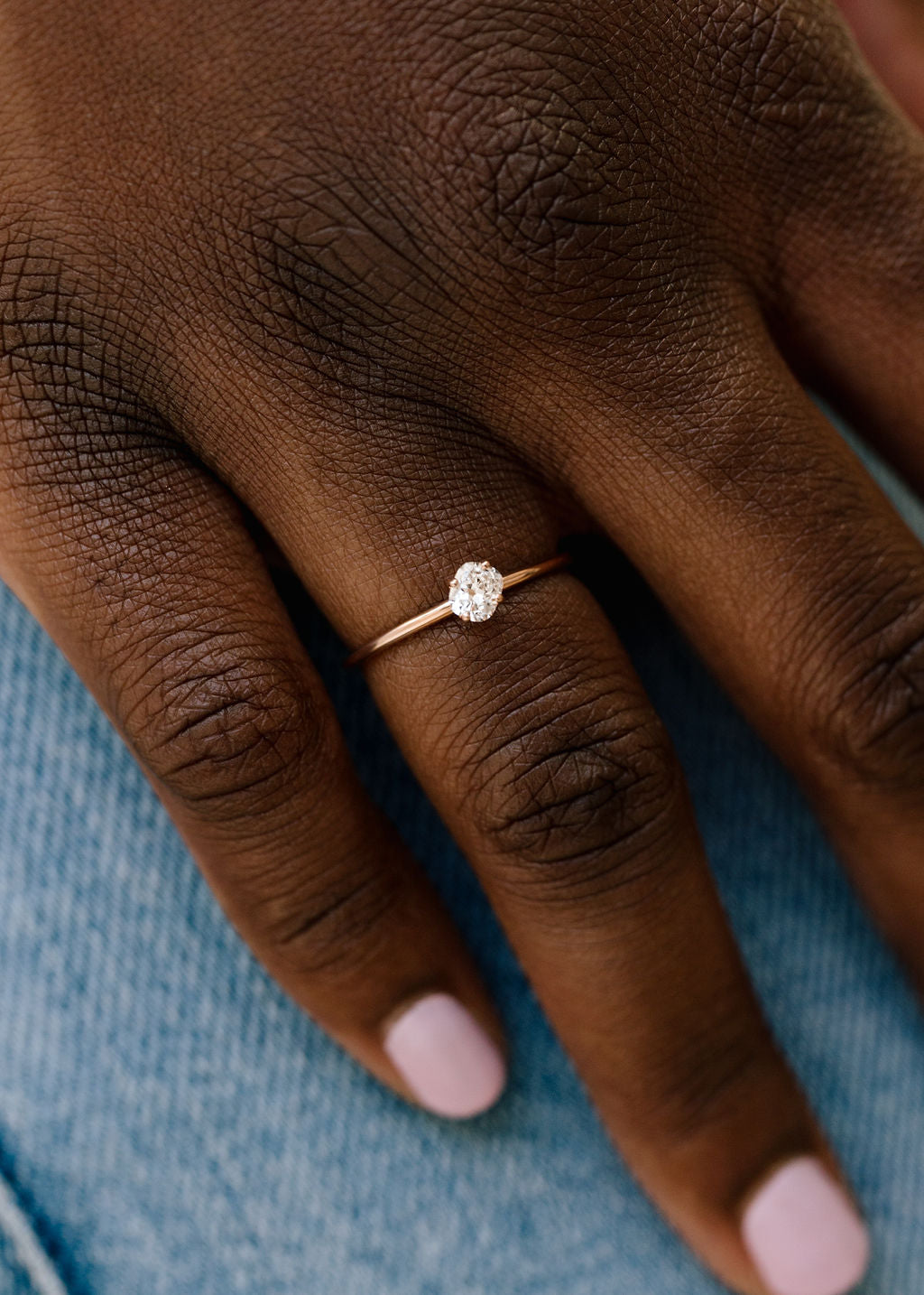 The Skye Ring | .30ct Cushion Cut Diamond | Rose Gold