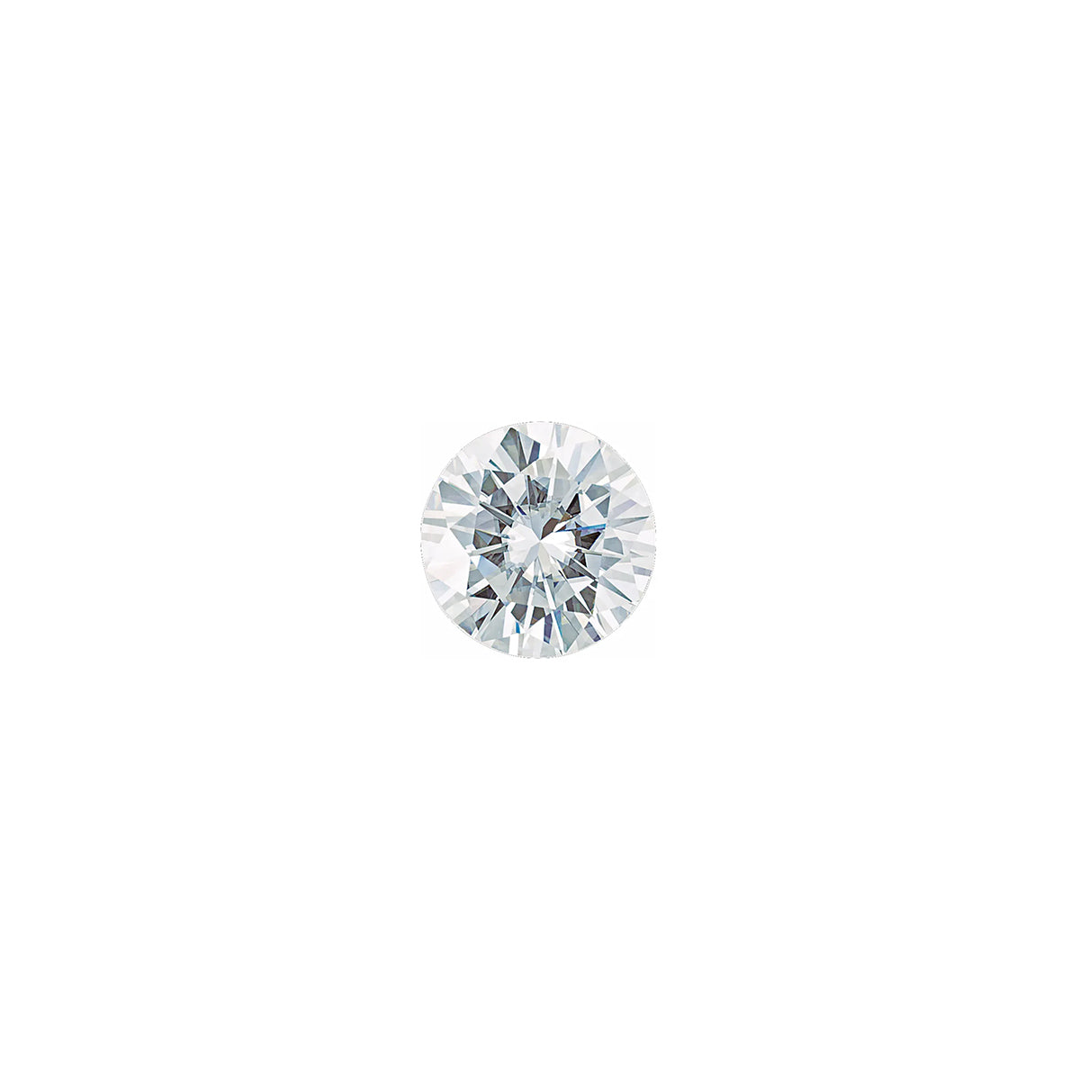 The Celeste | 14k | White | Size 9.5 | Stone Moissanite | Round | 6.5mm | Rainforest Ring Box | Custom Engraving:  +$0