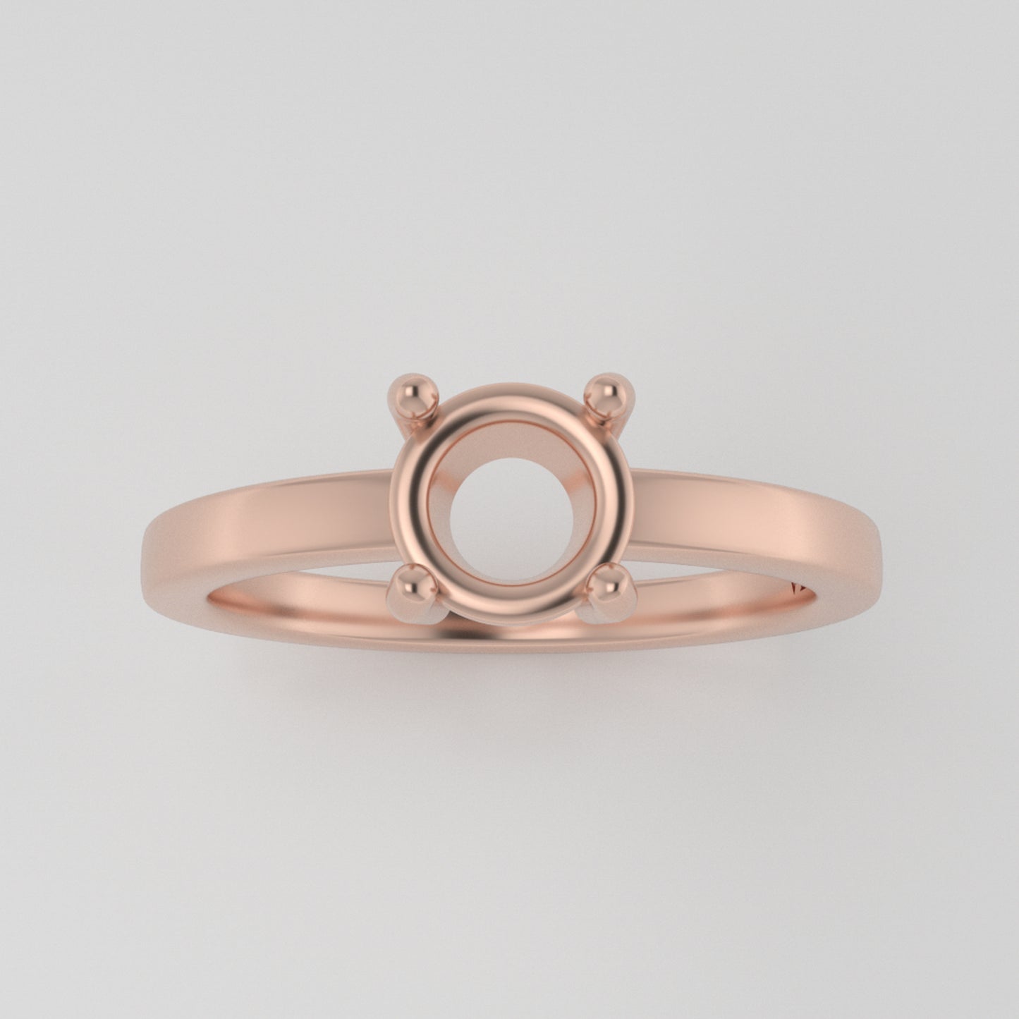 The Vega | 14k | Rose | Size 6.25 | Stone OP75 | Sand Dune Ring Box | Custom Engraving:  +$0