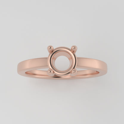 The Vega | 14k | Rose | Size 13 | Stone PS95 | Antelope Ring Box | Custom Engraving:  +$0