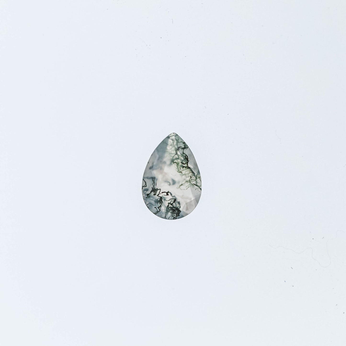 The Estelle | 14k | White | Size 5 | Stone MOS37 | Rainforest Ring Box | Custom Engraving:  +$0