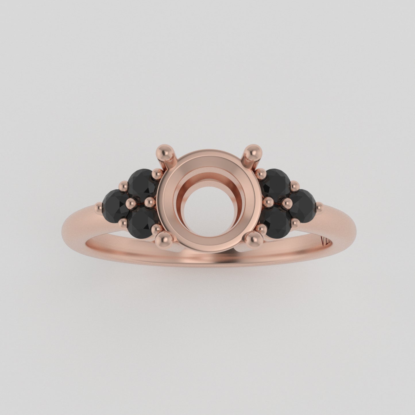 The Eclipse | 14k | Rose | Size 3.75 | Stone MOS56 | Antelope Ring Box | Custom Engraving:  +$0