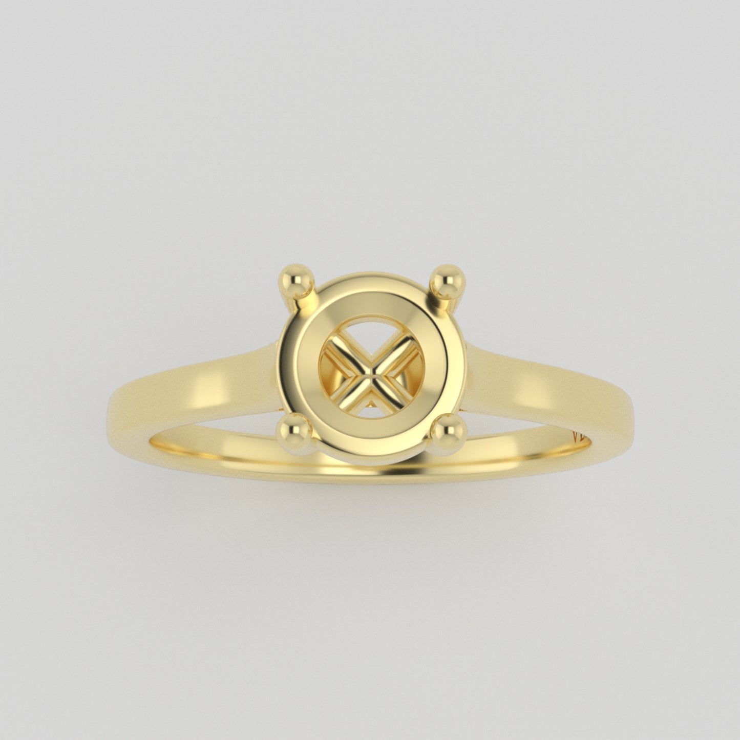 The Nova | 18k | Yellow | Size 5 | Stone MOS34 | Rainforest Ring Box | Custom Engraving: Love yoy +$75