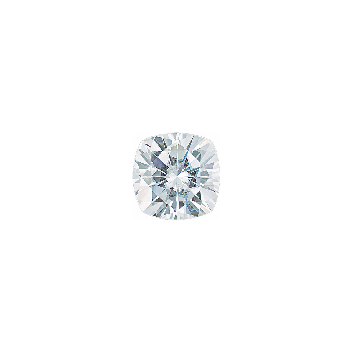 The Orion | Platinum | White | Size 10.75 | Stone Moissanite | Square Cushion | 5.5mm | Cinque Ring Box | Custom Engraving:  +$0
