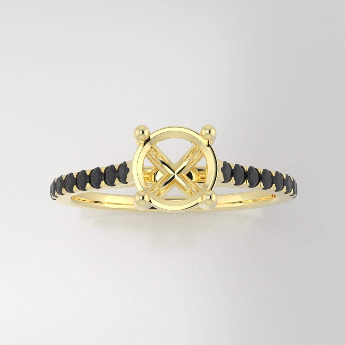 The Jett | 14k | Yellow | Size 8 | Stone TQ5 | Antelope Ring Box | Custom Engraving:  +$0