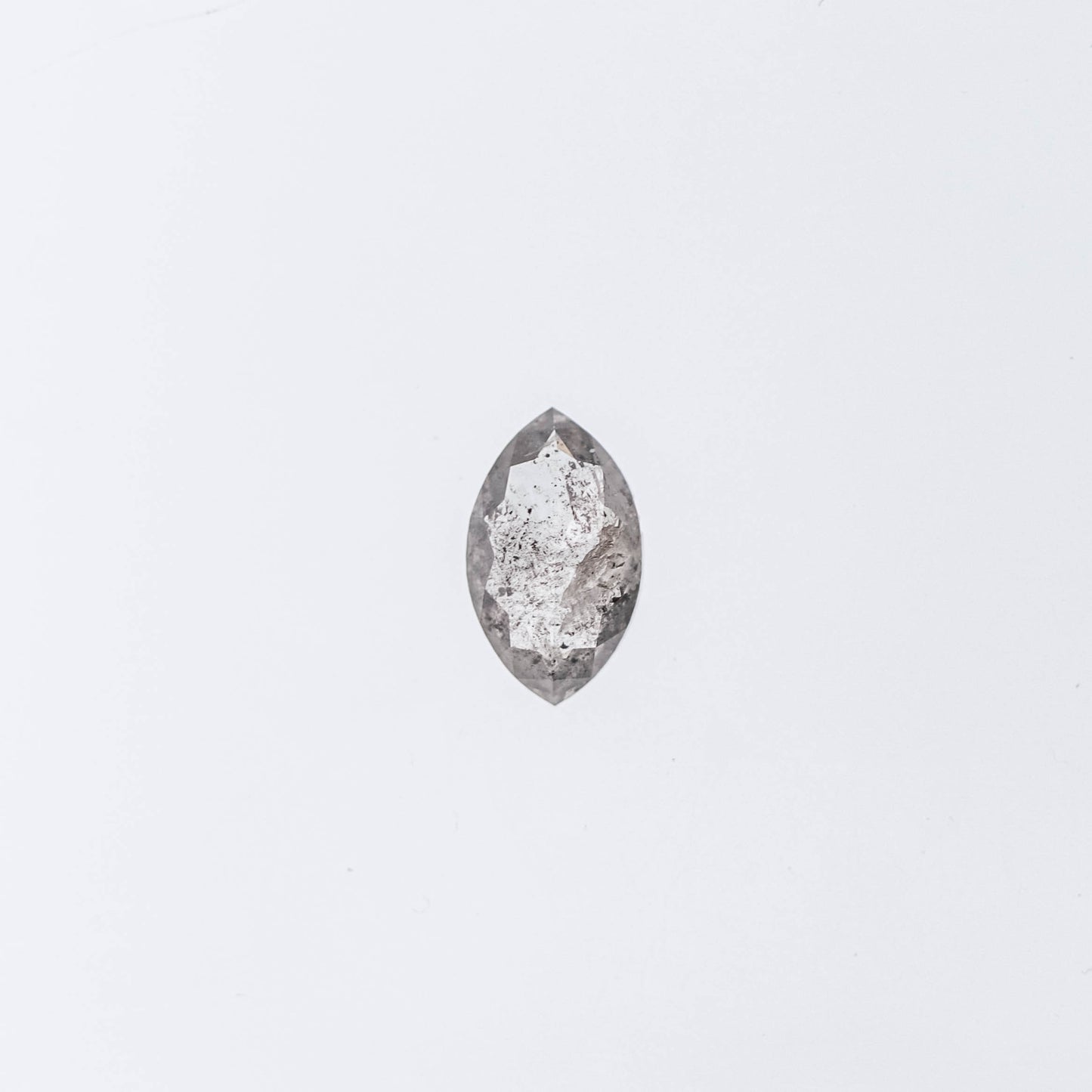 The Calisto | Platinum | White | Size 6.5 | Stone MQ6 | Cinque Ring Box | Custom Engraving: This Much +$75