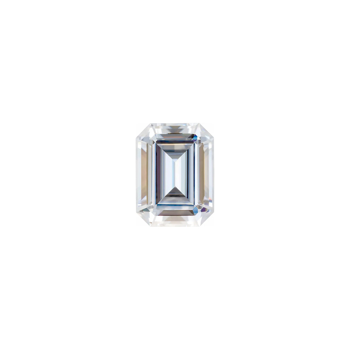 The Vega | 18k | Yellow | Size 6 | Stone Moissanite | Emerald | 7x5mm | Fremont Ring Box | Custom Engraving:  +$0